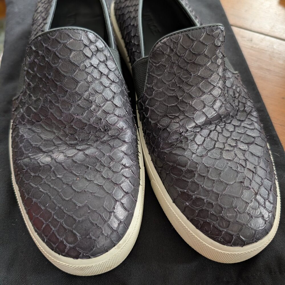 VINCE Berlin Python Embossed Slip-On Sneaker LIKE… - image 6